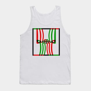 Warp Typography (Red Green Black) Tank Top